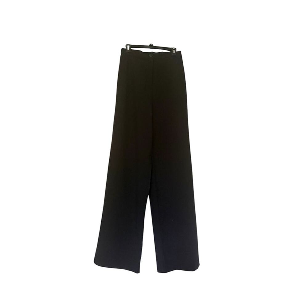 ASOS Black High Waisted Straight Trouser Pants Size 4 Tall Long Pants